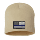 Thin Blue Line Knit Beanie 8 Inch, Desert - BEANIE-8INCH-TBL-DESERT