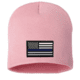 Thin Blue Line Knit Beanie 8 Inch, Pink - BEANIE-8INCH-TBL-PINK