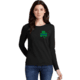 Thin Blue Line Long Sleeve, Womens, Shamrock, Black - STPAT-TBL-WOM-LS-BLACK-LARGE