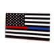 Thin Blue Line Magnet - Dual Line American 3 X 5, Thin Red Line - MAG-TRBL-AM-3X5