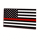Thin Blue Line Magnet - Thin Red Line American 3 X 5 - MAG-TRL-AM-3X5