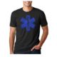 Thin Blue Line Men's Ems T-shirt, Black - MEN-EMS-BIG-BLACK-XXL