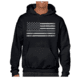 Thin Blue Line Men's Hoodie - Classic Thin Silver Line - MEN-H-CLASSIC-TSL-BLACK-XXL