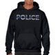Thin Blue Line Men's Hoodie - Police - MEN-H-POLICE-BLACK-XXL