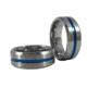 Thin Blue Line Men's Ring, Tungsten, Thin Blue Line - MEN-RING-TUNG-10