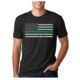 Thin Blue Line Men's - Short Sleeve Classic Thin Green Line - MENS-CLASSIC-TGL-BLACK-XXL