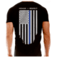 Thin Blue Line Men's T-shirt - Chicago Flag, Black - CHIC-BLACK-XXL