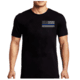 Thin Blue Line Men's - T-shirt - Flag, Black - MEN-TBL-SMALL-LOGO-BLACK-XXL