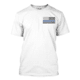 Thin Blue Line Men's - T-shirt - Flag, White - MEN-TBL-SMALL-LOGO-WHITE-XXL