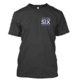 Thin Blue Line Men's T-shirt, 5XL - Got Your Six, Black, 5XL - 6IX-BLACK-XXXXXL