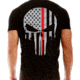 Thin Blue Line Men's T-shirt - Skull Thin Red Line - TRL-SKULL-XXL