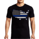 Thin Blue Line USA T-shirt - Mens, 2XL, Black, MEN-USA-BLACK-XXL