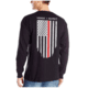 Thin Blue Line Men's - Thin Red Line Flag Long Sleeve T-shirt - TRL-LS-BLACK-XXL