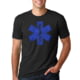 Thin Blue Line Men's Ems T-shirt, Black - MEN-EMS-BIG-BLACK-LARGE
