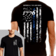 Thin Blue Line Mens Shirt - 1776 - 1776-TBL-MS-L