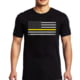 Thin Blue Line Men's - Short Sleeve Classic Thin Gold Line - Men's-CLASSIC-TGOLL-BLACK-SMALL