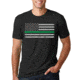Thin Blue Line Mens - Short Sleeve Classic Thin Green Line - MENS-CLASSIC-TGL-BLACK-XL