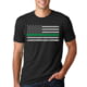 Thin Blue Line Men's - Short Sleeve Classic Thin Green Line - Men's-CLASSIC-TGL-BLACK-SMALL