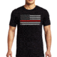 Thin Blue Line Mens - Short Sleeve Classic Thin Red Line - MEN-RFLG-BIG-LOGO-BLACK-MEDIUM