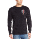 Thin Blue Line Mens - Skull Thin Red Line Long Sleeve T-shirt - TRL-LS-SKULL-LARGE