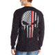 Thin Blue Line Mens - Skull Thin Red Line Long Sleeve T-shirt - TRL-LS-SKULL-LARGE