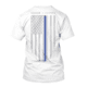 Thin Blue Line Mens T-shirt - Chicago Flag, White - CHIC-WHITE-XXXL