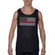Thin Blue Line Mens - Tank Classic Thin Red Line - RFLG-TANK-BIG-LOGO-BLACK-LARGE