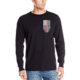 Thin Blue Line Mens - Thin Red Line Flag Long Sleeve T-shirt - TRL-LS-BLACK-LARGE