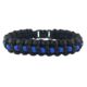 Thin Blue Line Paracord Survival Bracelet, , Thin Blue Line - TBL-PARA-10