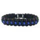 Thin Blue Line Paracord Survival Bracelet, , Thin Blue Line - TBL-PARA-7