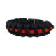 Thin Blue Line Paracord Survival Bracelet, Thin Red Line - TRL-PARA-10
