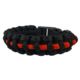 Thin Blue Line Paracord Survival Bracelet, Thin Red Line - TRL-PARA-7