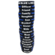 Thin Blue Line Personalized - Silicone Bracelet, Dad, 8 Inch, Thin Blue Line - TBL-DAD-BR