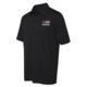 Thin Blue Line Polyester Sport Polo - Embroidered Thin Red Line American Flag, Black - TRL-POLO-SPORT-XXXL