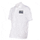 Thin Blue Line Polyester Sport Polo - Flag, White - TBL-POLO-SPORT-WHITE-XXL