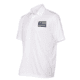 Thin Blue Line Polyester Sport Polo - Flag, White - TBL-POLO-SPORT-WHITE-XXL