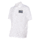 Thin Blue Line Polyester Sport Polo - Flag, White - TBL-POLO-SPORT-WHITE-XXXL