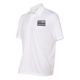 Thin Blue Line Polyester Sport Polo - Flag, White - TBL-POLO-SPORT-WHITE-MEDIUM