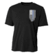 Thin Blue Line Polyester T-shirt - Honor/respect - POLY-HONOR-BLACK-XXL