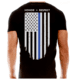 Thin Blue Line Polyester T-shirt - Honor/respect - POLY-HONOR-BLACK-XXL