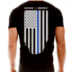 Thin Blue Line Polyester T-shirt - Honor/respect - POLY-HONOR-BLACK-XXXL