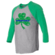 Thin Blue Line Raglan - Shamrock, , Thin Blue Line - STPAT-TBL-RAG-GG-L
