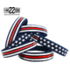 Thin Blue Line Red, White, And Blue American Flag Bracelet, 9-inch, Red/white/blue - RWB-AM-BR-9
