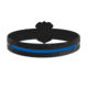 Thin Blue Line Shield Silicone Bracelet, 8 Inch, Thin Blue Line - TBL-AM-SHIELD-8