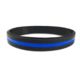 Thin Blue Line Silicone Bracelet, 8 Inch, Thin Blue Line - TBL-BRACELET-1