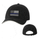 Thin Blue Line Slide Buckle Hat - Flag, Black, Adjustable, Thin Blue Line - SLIDE-TBL-BLACK