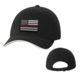 Thin Blue Line Slide Buckle Thin Red Line American Hat, Black - SLIDE-TRL-BLACK