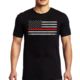 Thin Blue Line T-shirt - Classic Thin Red Line, 5XL - MEN-RFLG-BIG-LOGO-BLACK-5XL