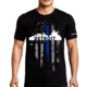 Thin Blue Line T-shirt - Detroit Large, - DETROIT-LRG-TBL-SHIRT-BLK-L