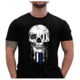 Thin Blue Line T-shirt - Halloween Thin Blue Line, Black - TBL-HALO-BLK-XXL